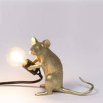 Lampe Souris Or assise Seletti